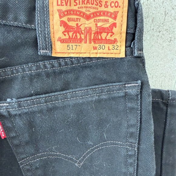 Levi's Men's 517 30 X 32 Black bootcut Jeans - Picture 9 of 12